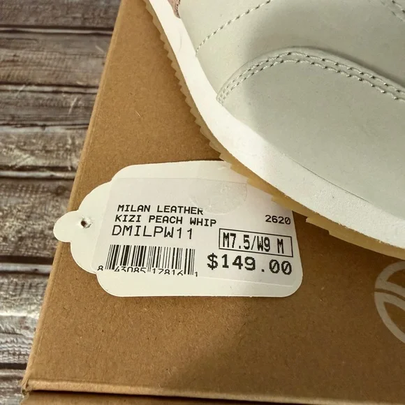 New Kizik Milan Sneakers in Peach Whip Size 9 Womens 7.5 Mens - Picture 3 of 9